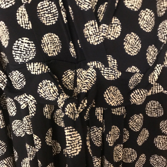 Jessica Howard Navy dotted Zipper back Wide Leg Jumpsuit - Picture 4 of 4